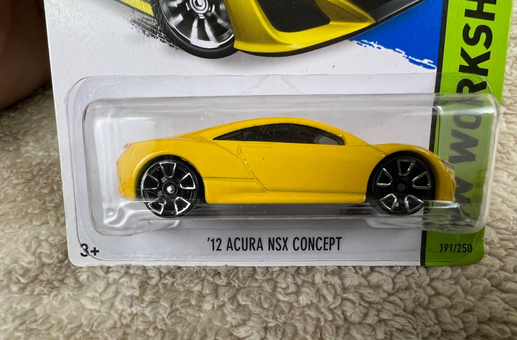 🔥🔥🔥🔥Hot Wheels 12 Acura NSX Concept Yellow HW Workshop 1:64 HW06🔥🔥🔥🔥