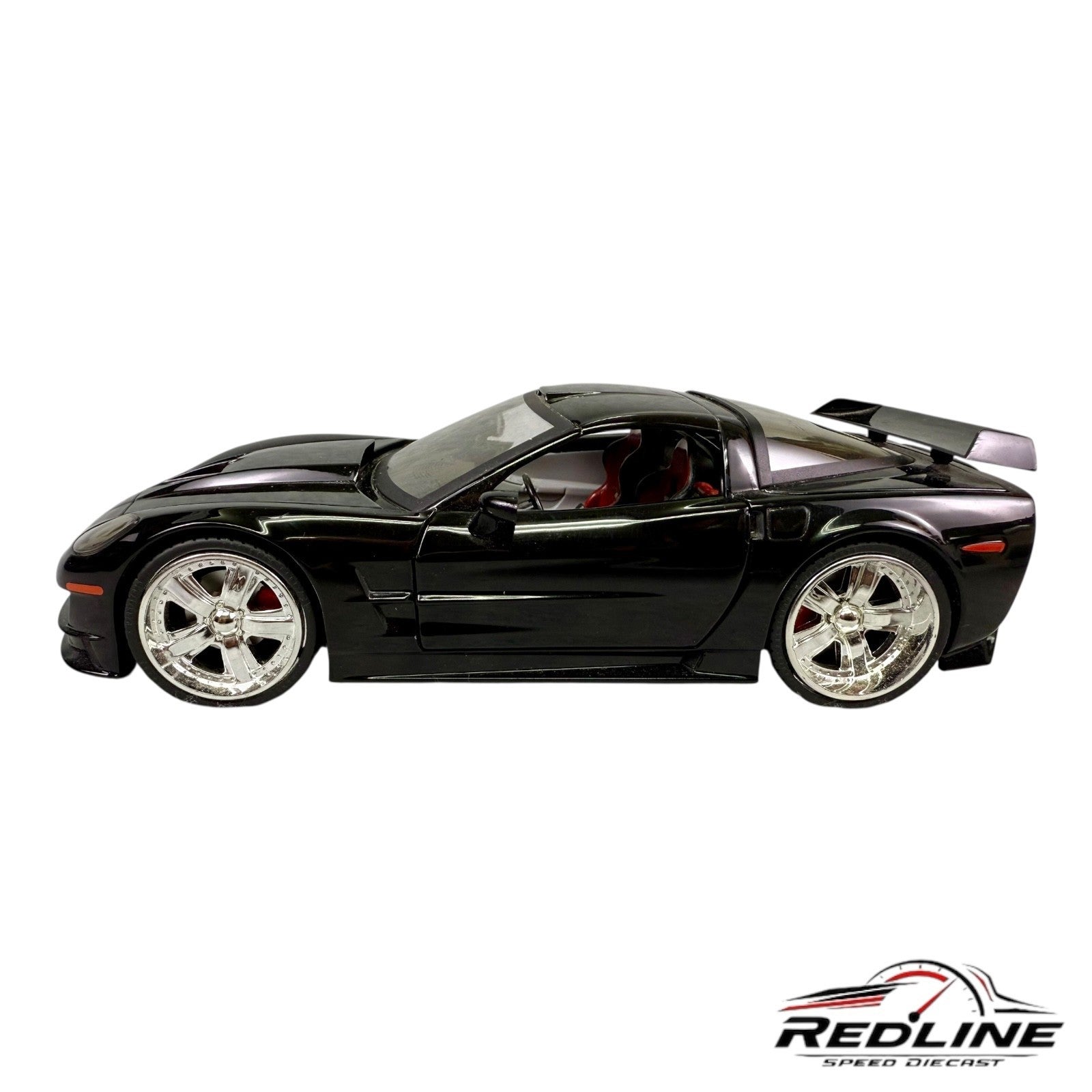 🇺🇸🇺🇸🇺🇸1 BADD RIDE 2005 CORVETTE C6 BLACK 1/24🇺🇸🇺🇸🇺🇸
