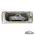 🇺🇸🇺🇸Signature Models 1936 Pontiac Deluxe Silver 1:18 C3🇺🇸🇺🇸