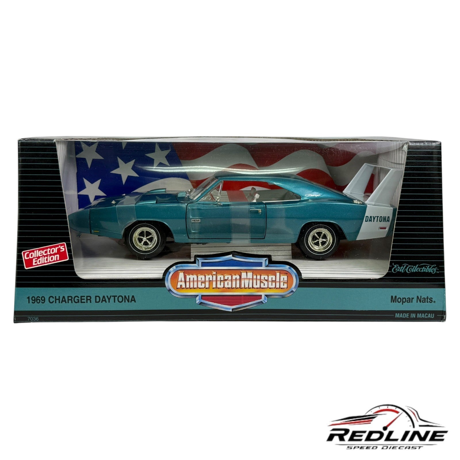🇺🇸Ertl American Muscle 1969 Dodge Charger Daytona Mopar Nationals 1996 1:18 C1