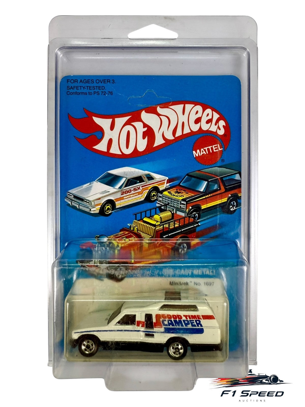 🔥🔥Hot Wheels BLACKWALLS Minitrek No 1697 Good Times CAMPER  H31🔥🔥