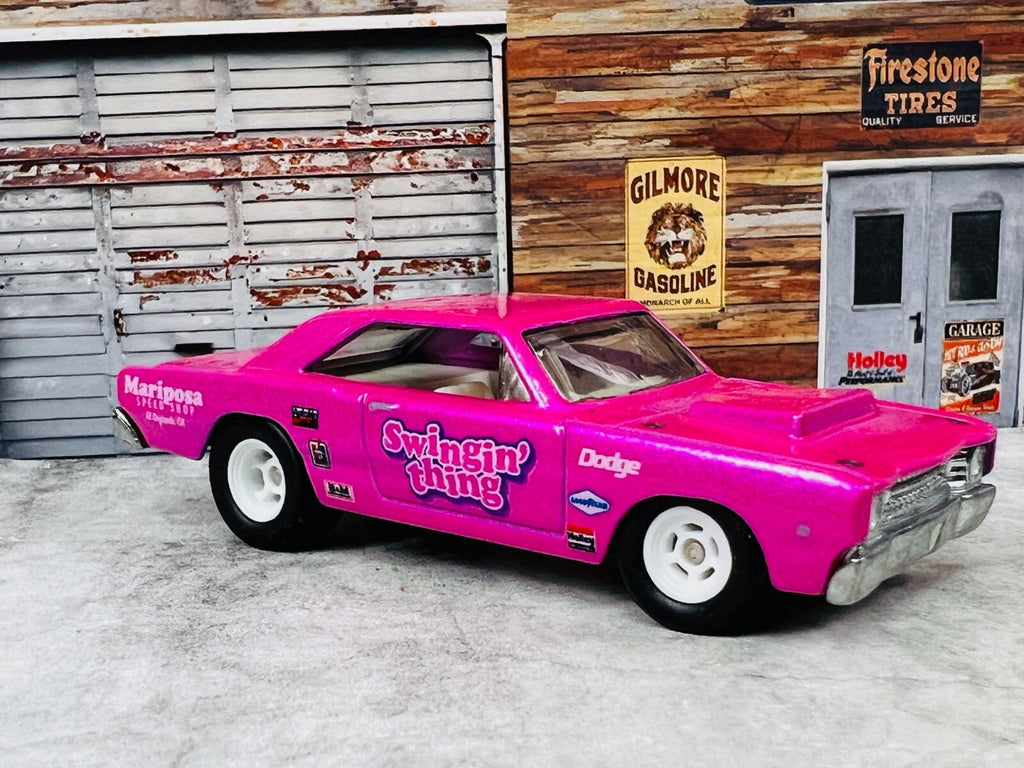 🇺🇸🇺🇸Hot Wheels 1968 Dodge Dart Pink Swinging Thing Loose C23🇺🇸🇺🇸