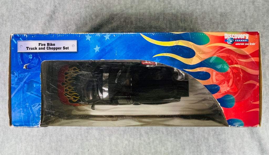 🦅🦅🦅American Chopper Fire Bike Truck and Chopper Set 1:18 Orange County🦅🦅🦅