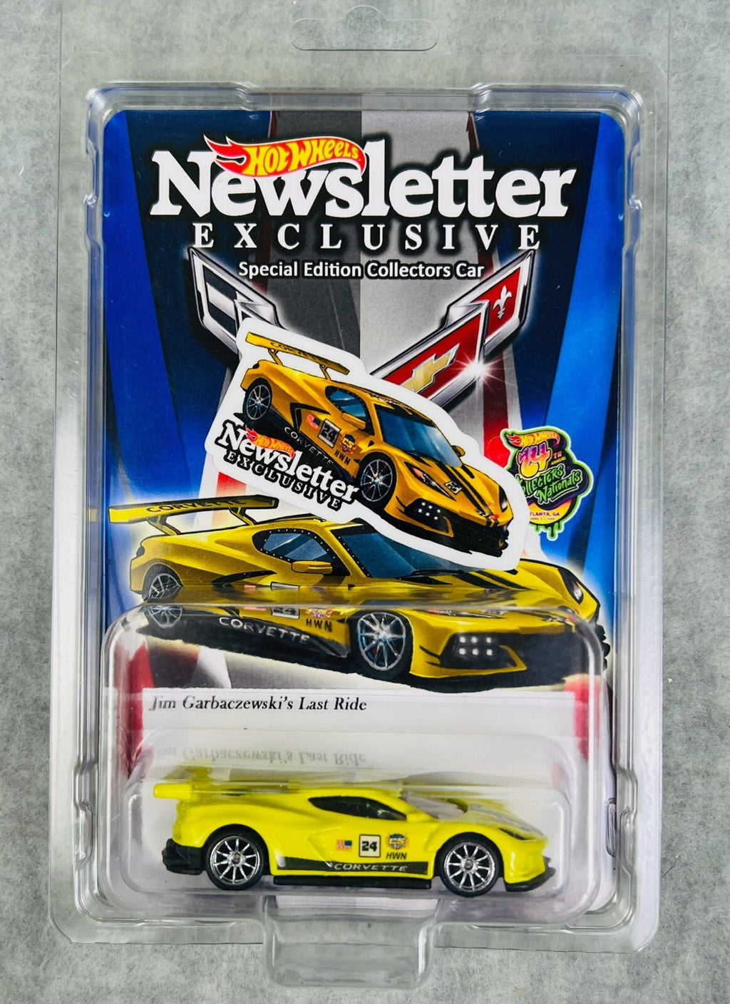 🇺🇸Hot Wheels Newsletter 24th Collector Nationals Corvette C8R 953/1000 H28🇺🇸