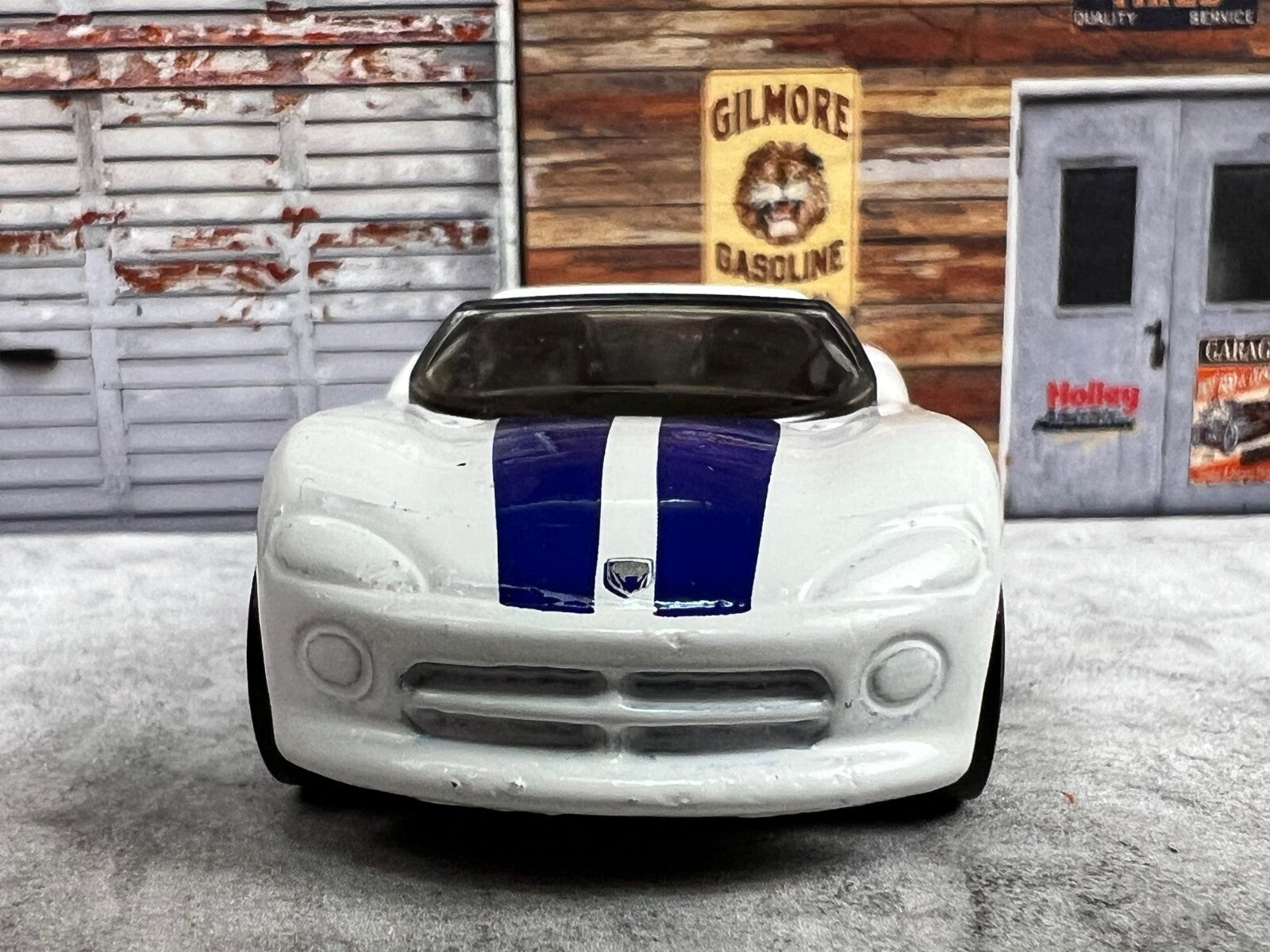 🔥🔥🔥Hot Wheels White Blue Stripes '92 Dodge Viper RT/10 c15🔥🔥🔥