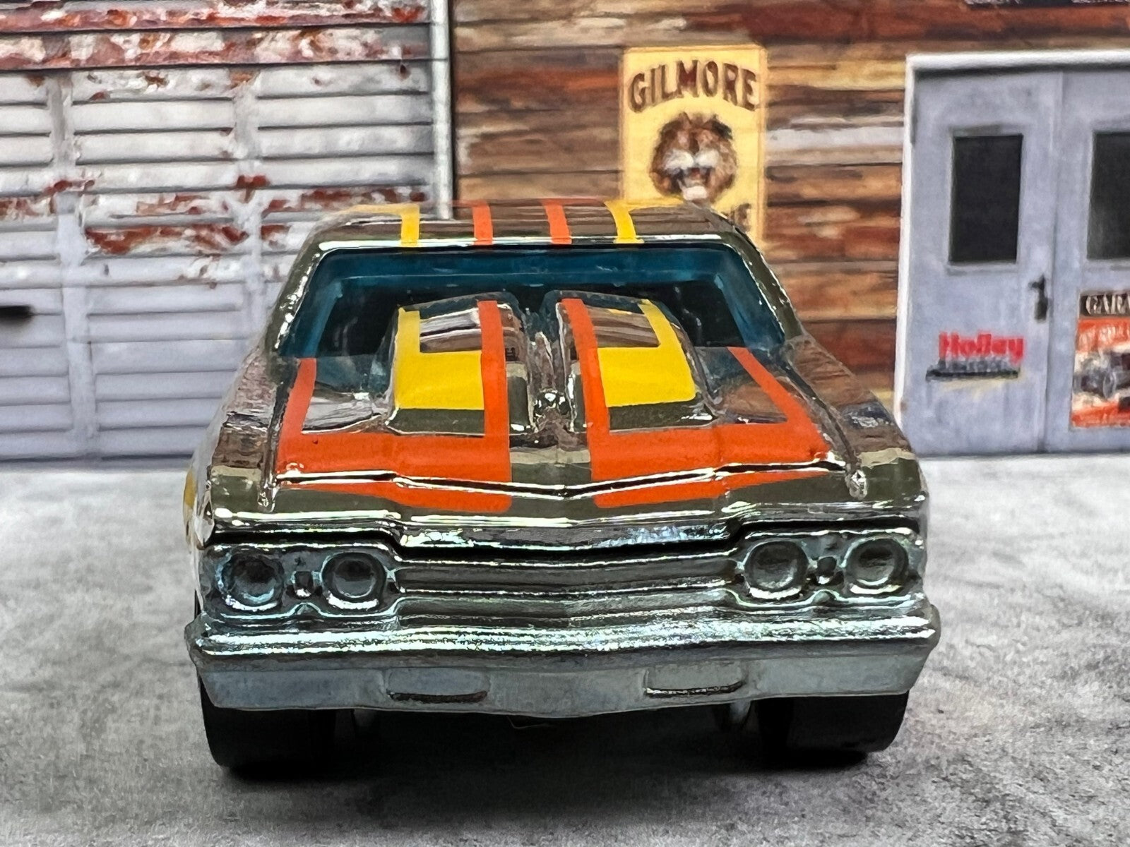 🇺🇸🇺🇸🇺🇸Hot Wheels 69' Chevelle Tooned SILVER CHROME C13🇺🇸🇺🇸🇺🇸