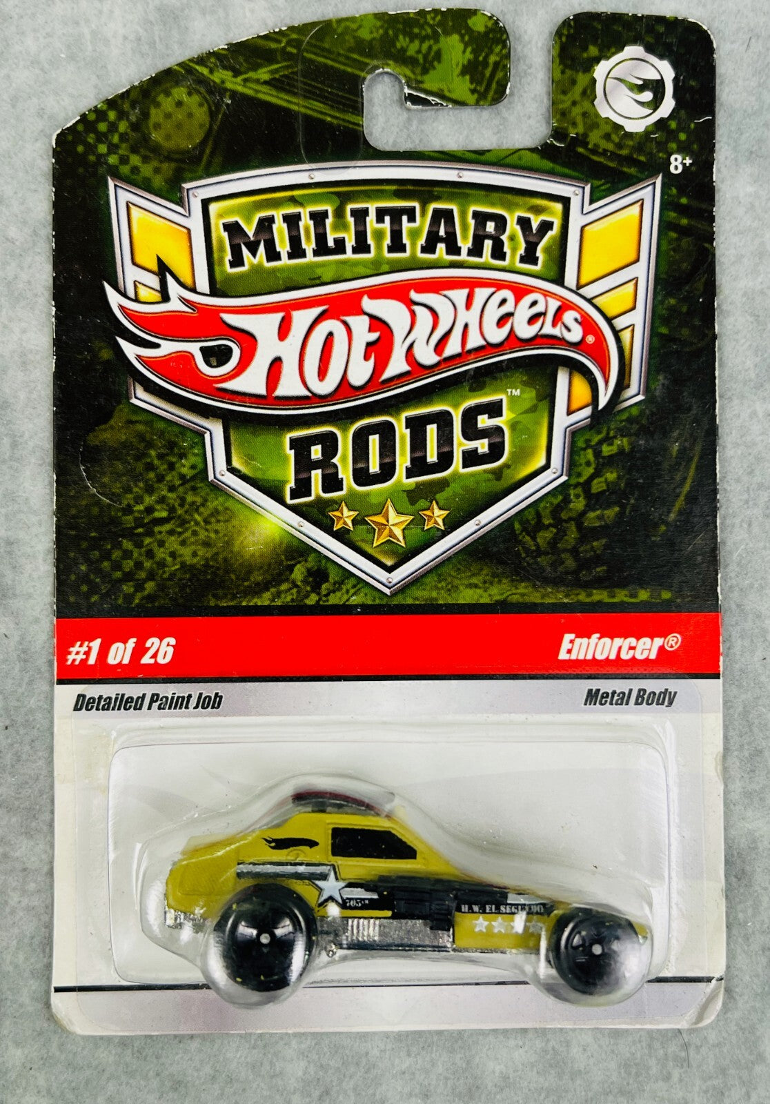 🔥🔥🔥Hot Wheels Military Rods Enforcer 2008 1/26 H30🔥🔥🔥