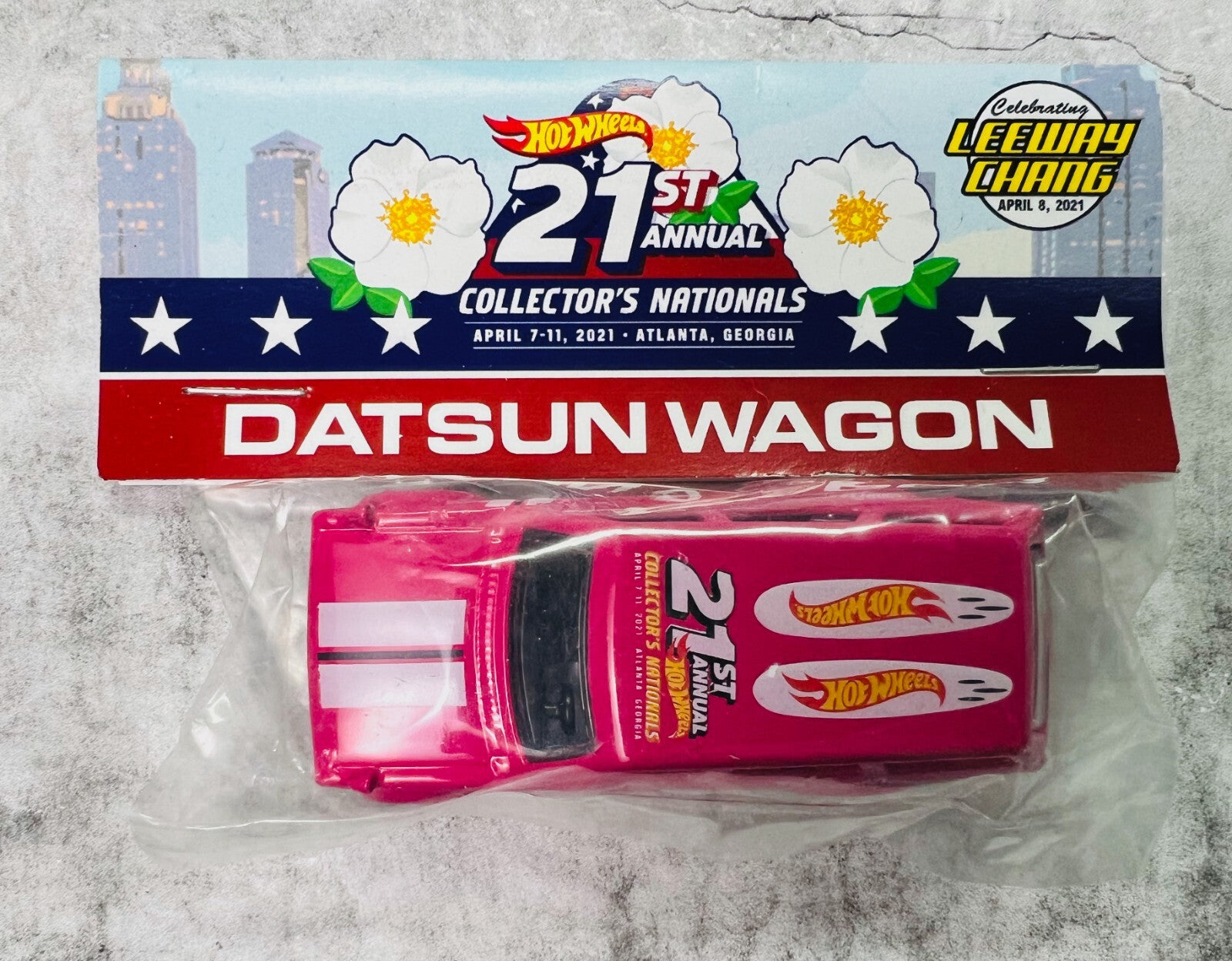 🎌🎌Hot Wheels 21st Annual Collectors Nationals Leeway Chang Datsun Wagon🎌🎌