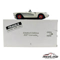 🦅Danbury Mint 1957 Corvette Roadster White & Silver Limited Edition 1:24 C2🦅