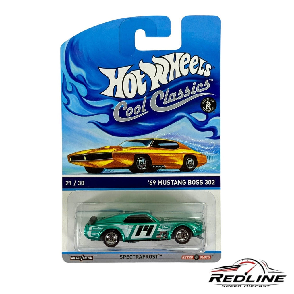🇺🇸Hot Wheels Spectrafrost Cool Classics '69 Mustang Boss 302 H13🇺🇸