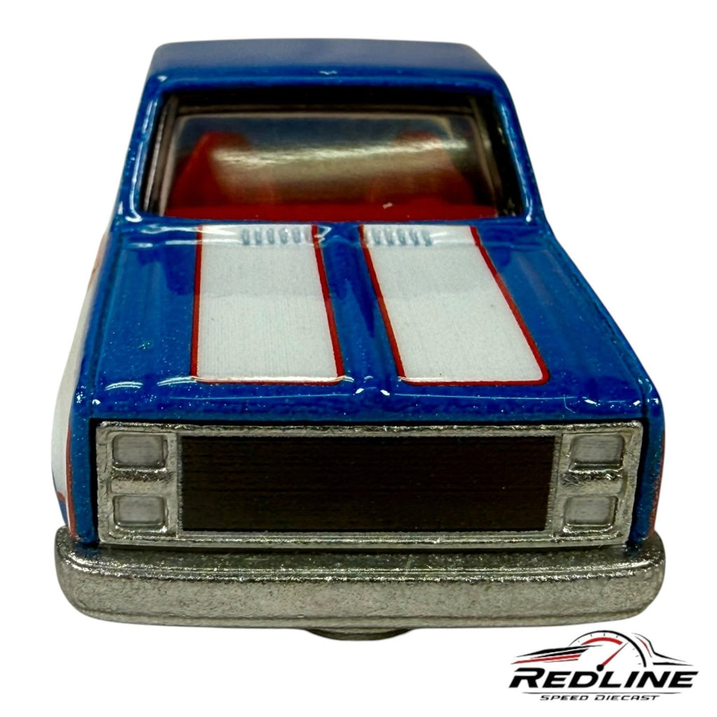 Hot Wheels Display Case Exclusive 83 Chevy Silverado 50th Anniversary Blue C5