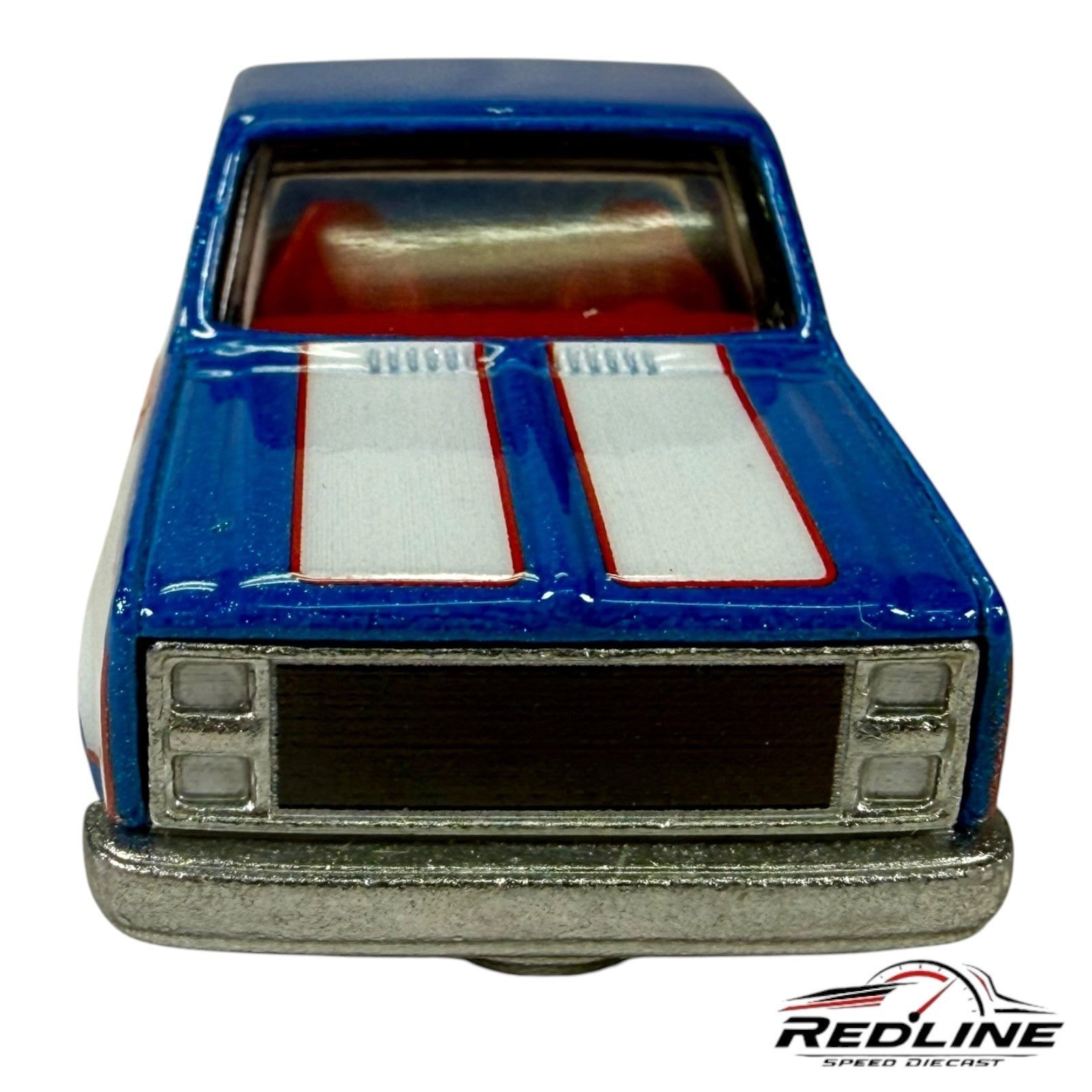 Hot Wheels Display Case Exclusive 83 Chevy Silverado 50th Anniversary Blue C5