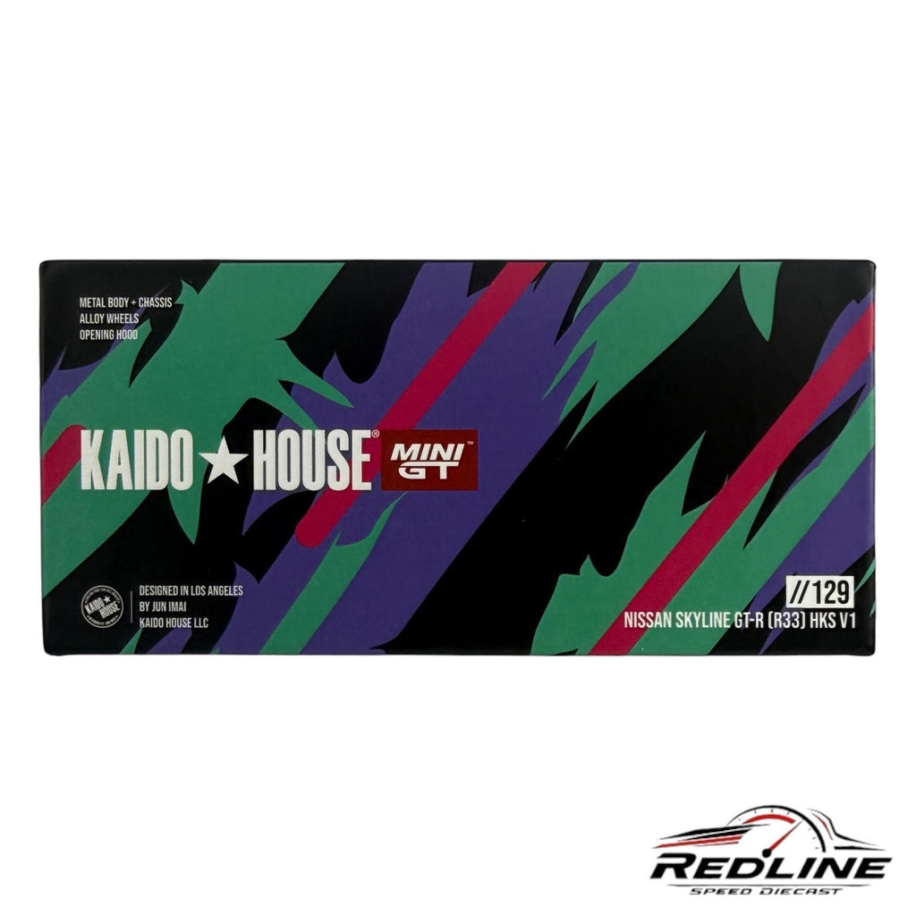 🎌🎌Kaido House Nissan Skyline GT-R (R33) HKS V1 Black Green KHMG129 H15🎌🎌