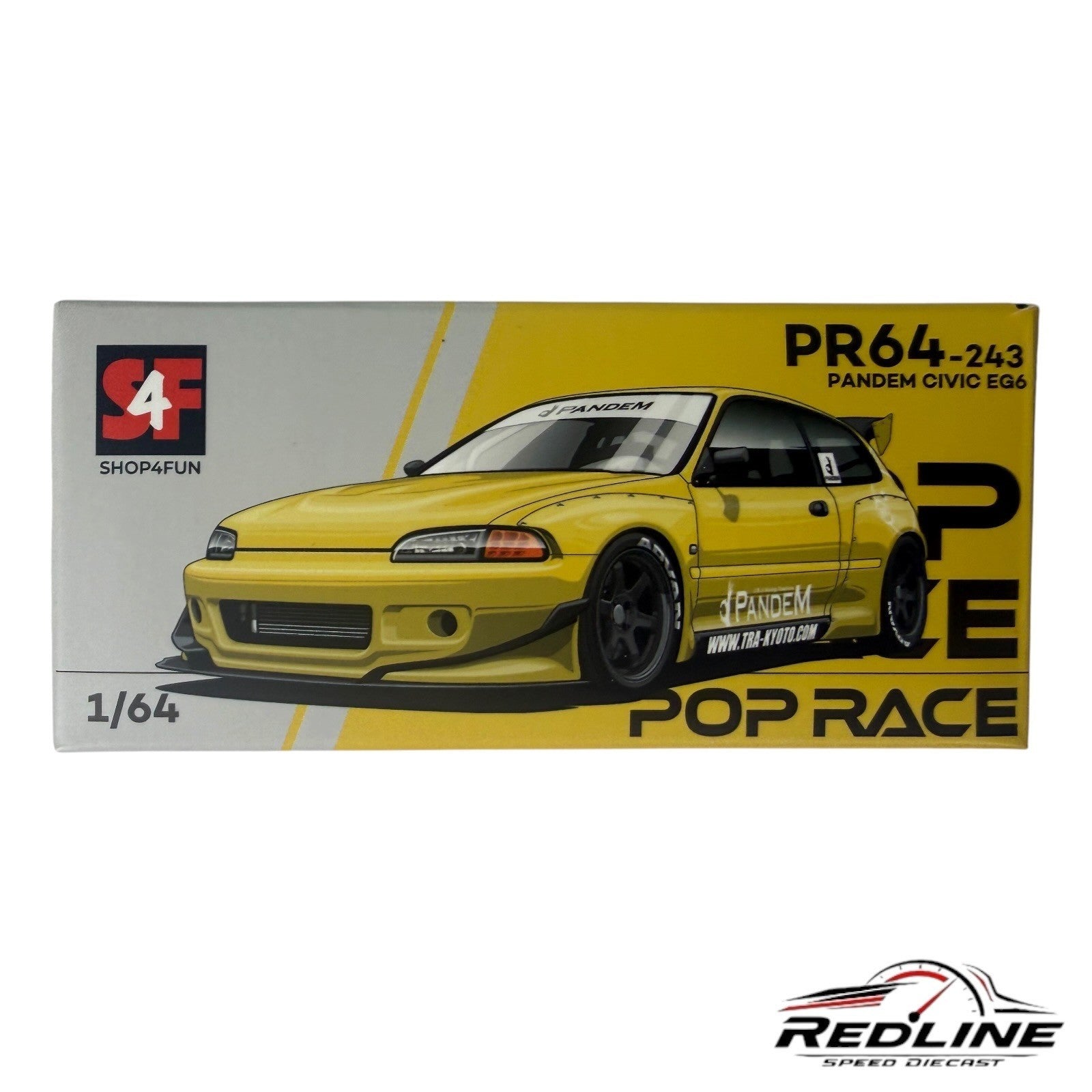🎌🎌Pop Race Honda Civic EG6 Pandem Yellow Philippine Event Exclusive H15🎌🎌