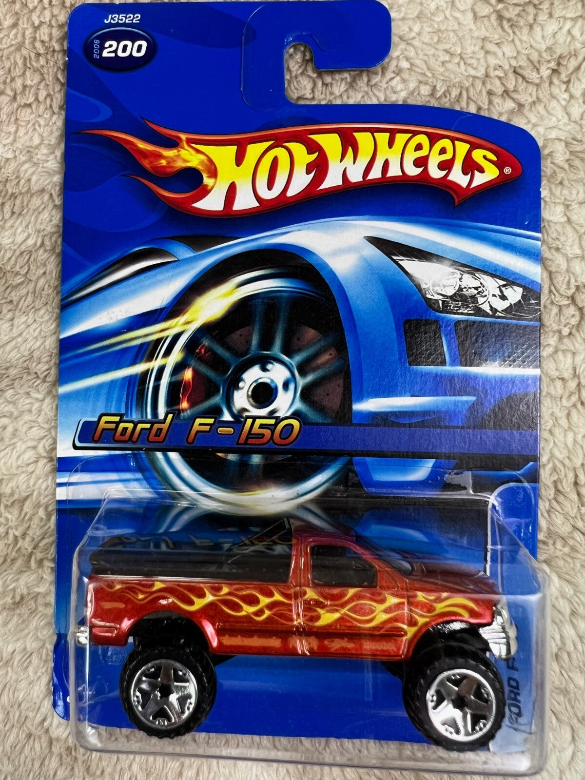 🇺🇸🇺🇸🇺🇸 Hot Wheels Ford F-150 #200 Blue Card HW19🇺🇸🇺🇸🇺🇸