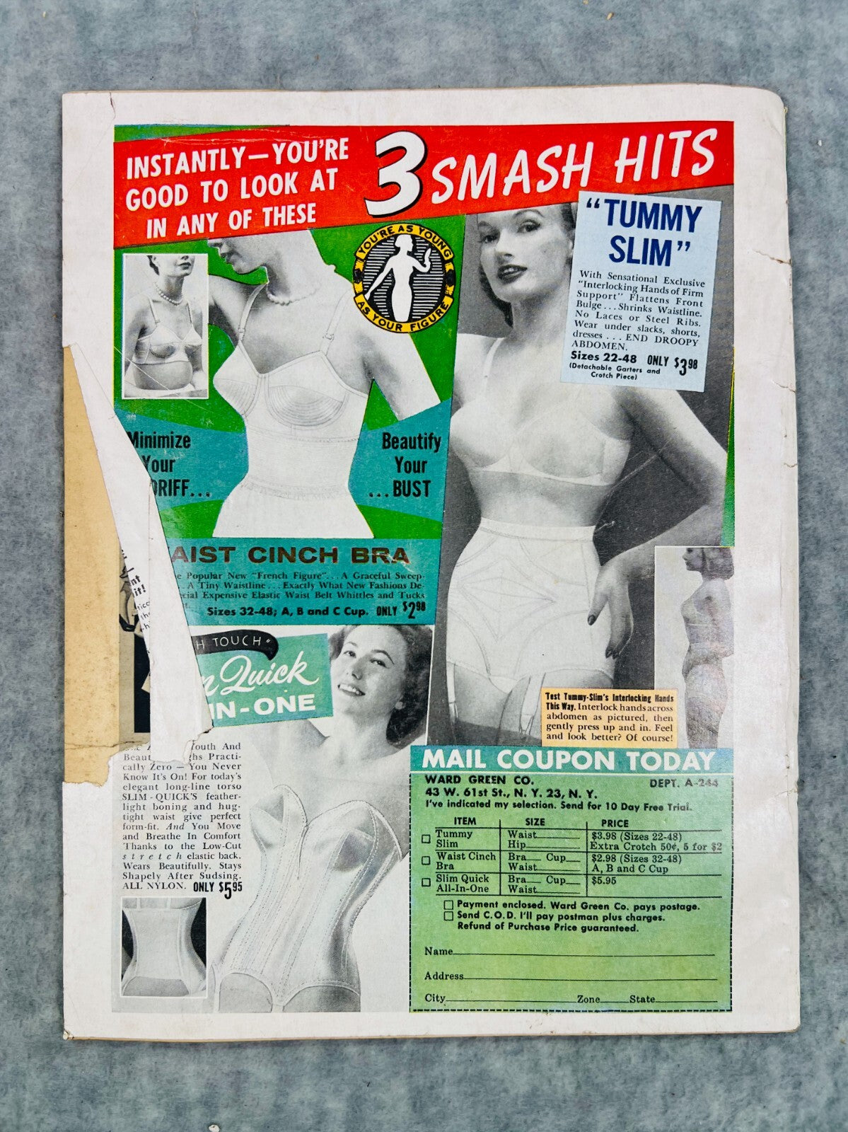 🎬Screen Magazine Esther Williams Cover Kirk Douglas Debbie Reynolds April '55🎬