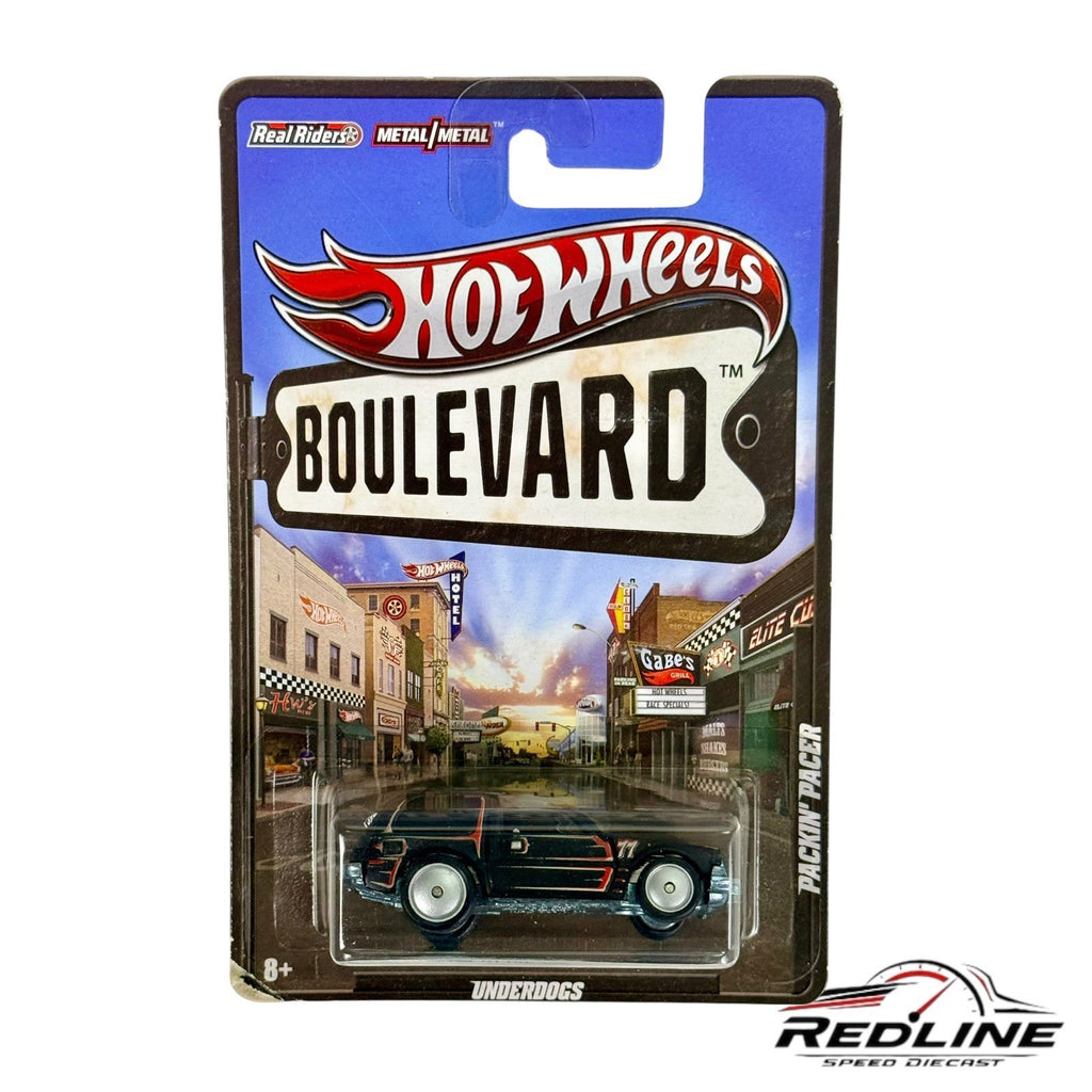 🇺🇸Hot Wheels Boulevard Packin’ Pacer Real Riders H27🇺🇸
