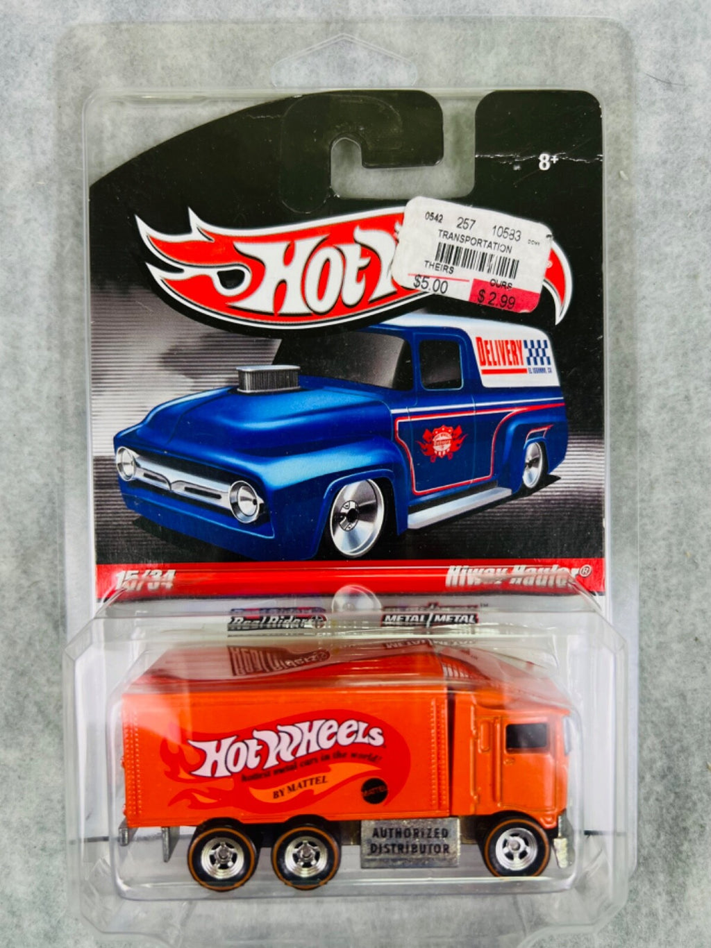 🔥🔥🔥Hot Wheels 2010 Slick Rides - Hiway Hauler Orange New H27🔥🔥🔥