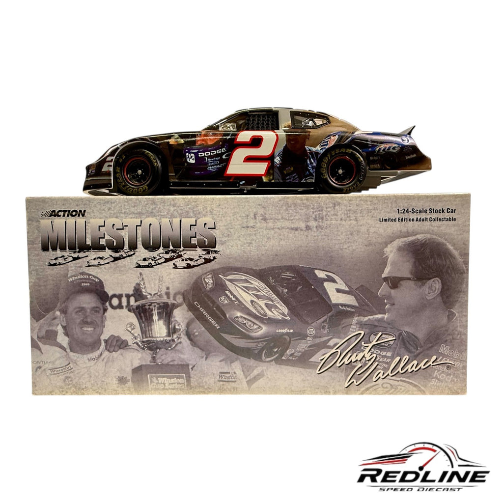 🏁NASCAR Rusty Wallace #2 Milestones 700th Start 2005 Charger 1:24 C2🏁