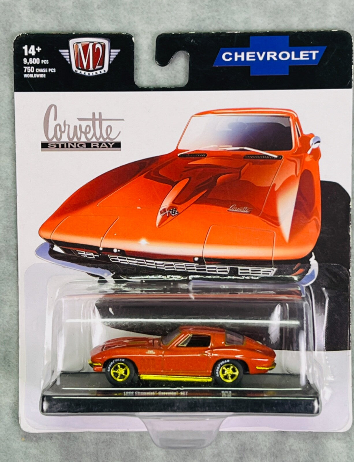 🇺🇸M2 Machines Auto Drivers 1966 Chevrolet Corvette 427 Stringray CHASE H28🇺🇸