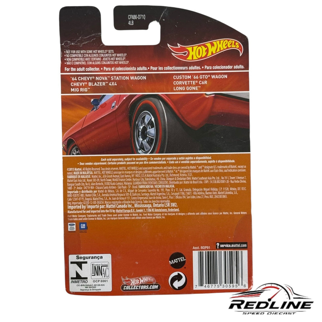 🇺🇸Hot Wheels Redline Heritage Series #15 Mig Rig 15/18 Red H6🇺🇸