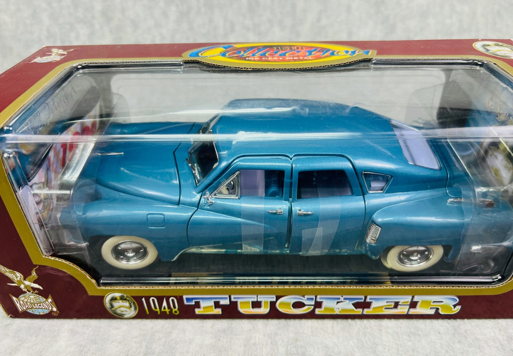 🇺🇸🇺🇸🇺🇸Road Legends 1948 Tucker Teal Blue 1:18 Scale🇺🇸🇺🇸🇺🇸