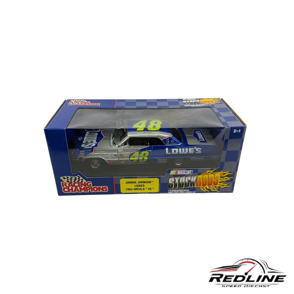 🇺🇸Racing Champions 1964 Impala SS #48 Lowes Jimmy Johnson Nascar 1:18🇺🇸