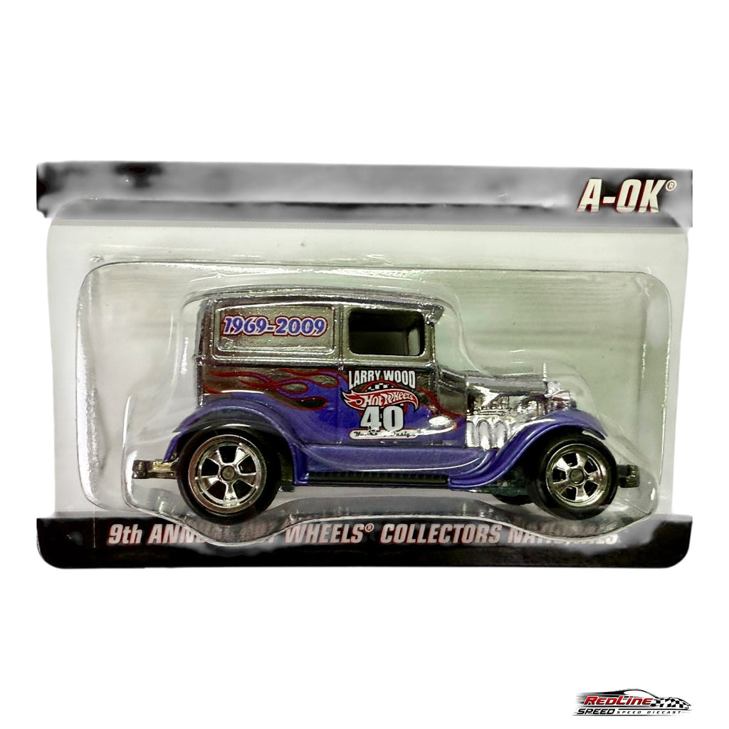 🔥🔥🔥Hot Wheels 9th Annual Collector Nationals  A-Ok w/ Dinner Sticker H31🔥🔥