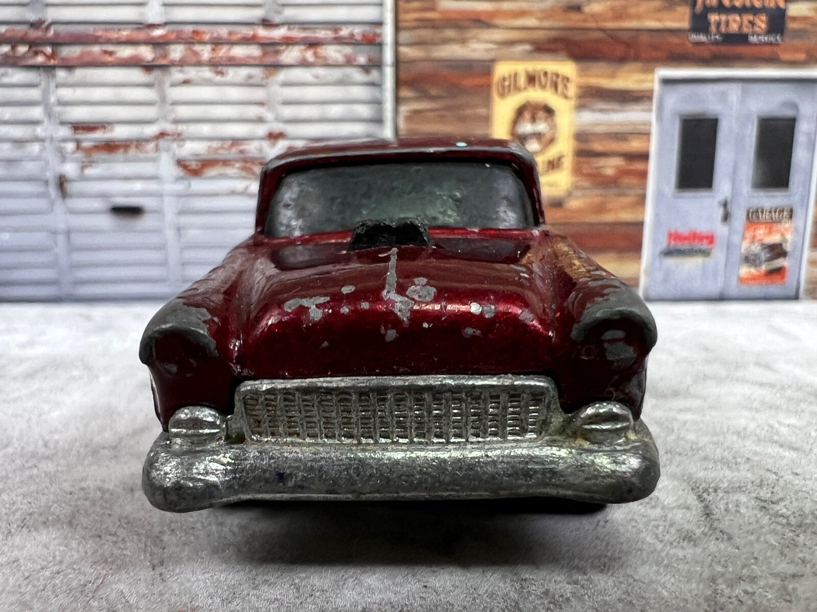 🔥🔥🔥🔥 Hot Wheels Hot Ones 55 Chevy Metallic Maroon C9🔥🔥🔥🔥