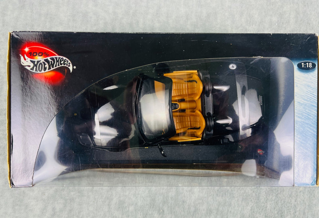 🇮🇹 Hot Wheels 100% Ferrari 550 Barchetta Pininfarina Black 1:18 Scale🇮🇹