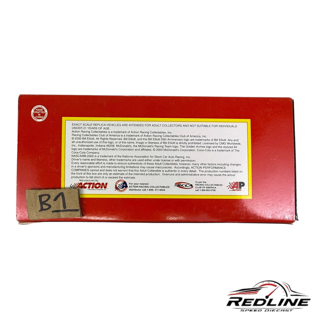 🏁Action Nascar Bill Elliott McDonalds 25th Anniversary #94 Ford Taurus 1:24 B1