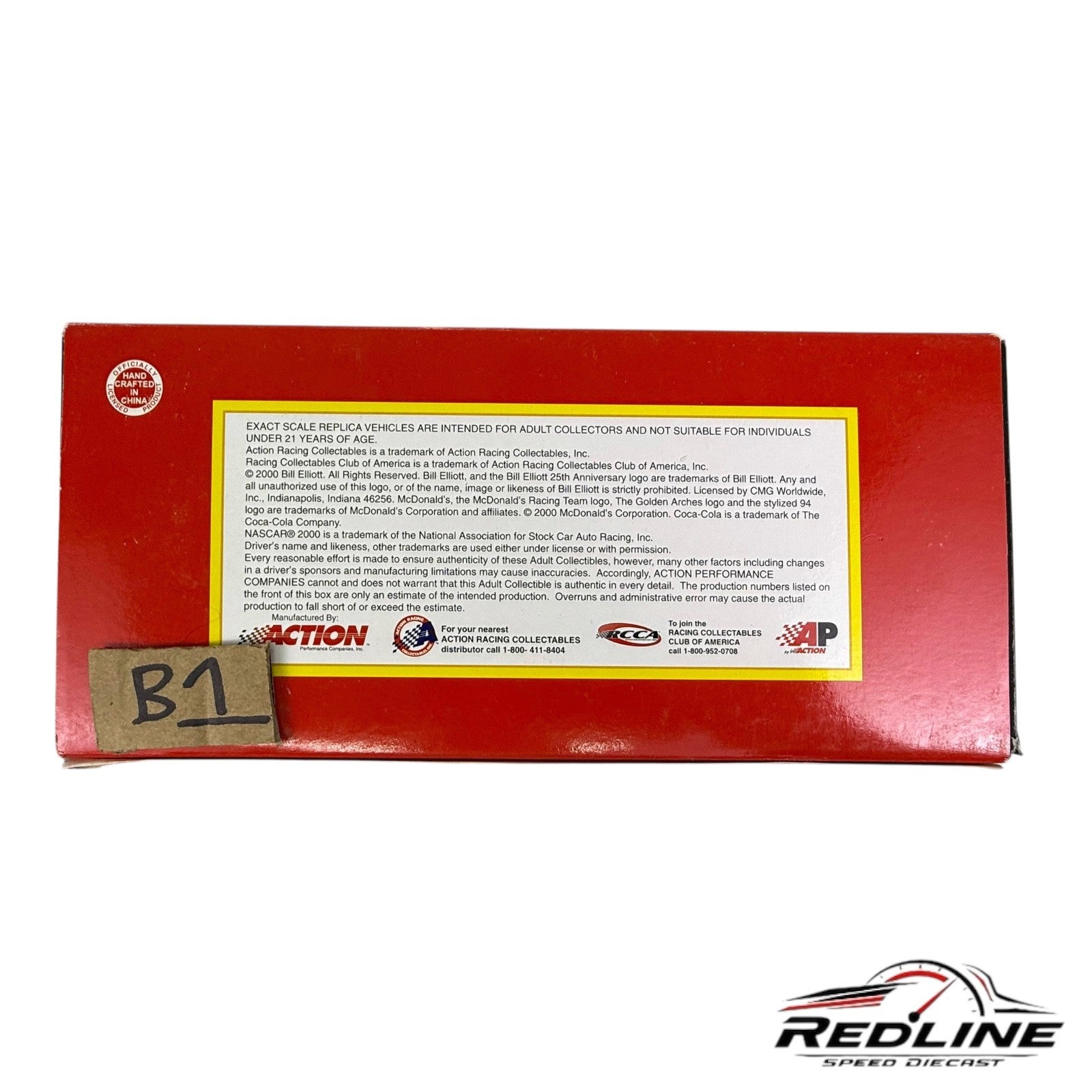 🏁Action Nascar Bill Elliott McDonalds 25th Anniversary #94 Ford Taurus 1:24 B1