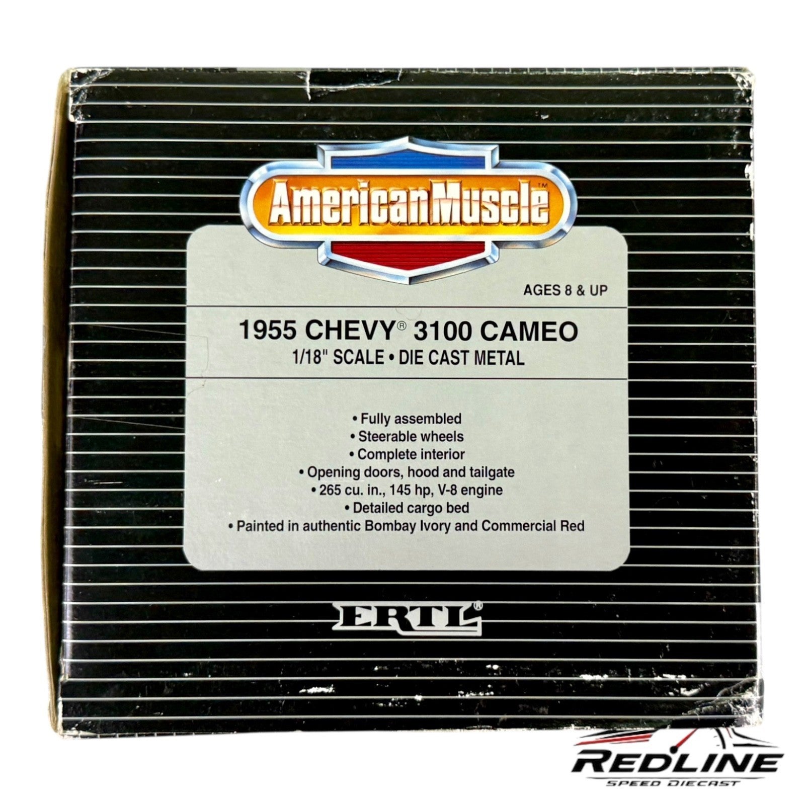 🇺🇸🇺🇸 ERTL American Muscle Die Cast 1955 Chevy 3100 CAMEO 1:18 Ivory🇺🇸🇺🇸