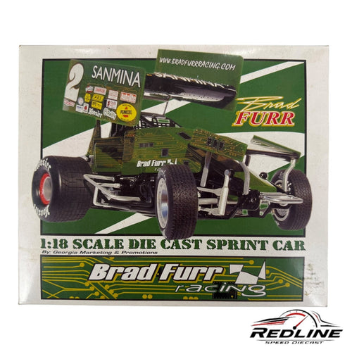 🏁GMP Brad Furr #2 Sanmina 2002 Sprint Car 1:18 C2🏁