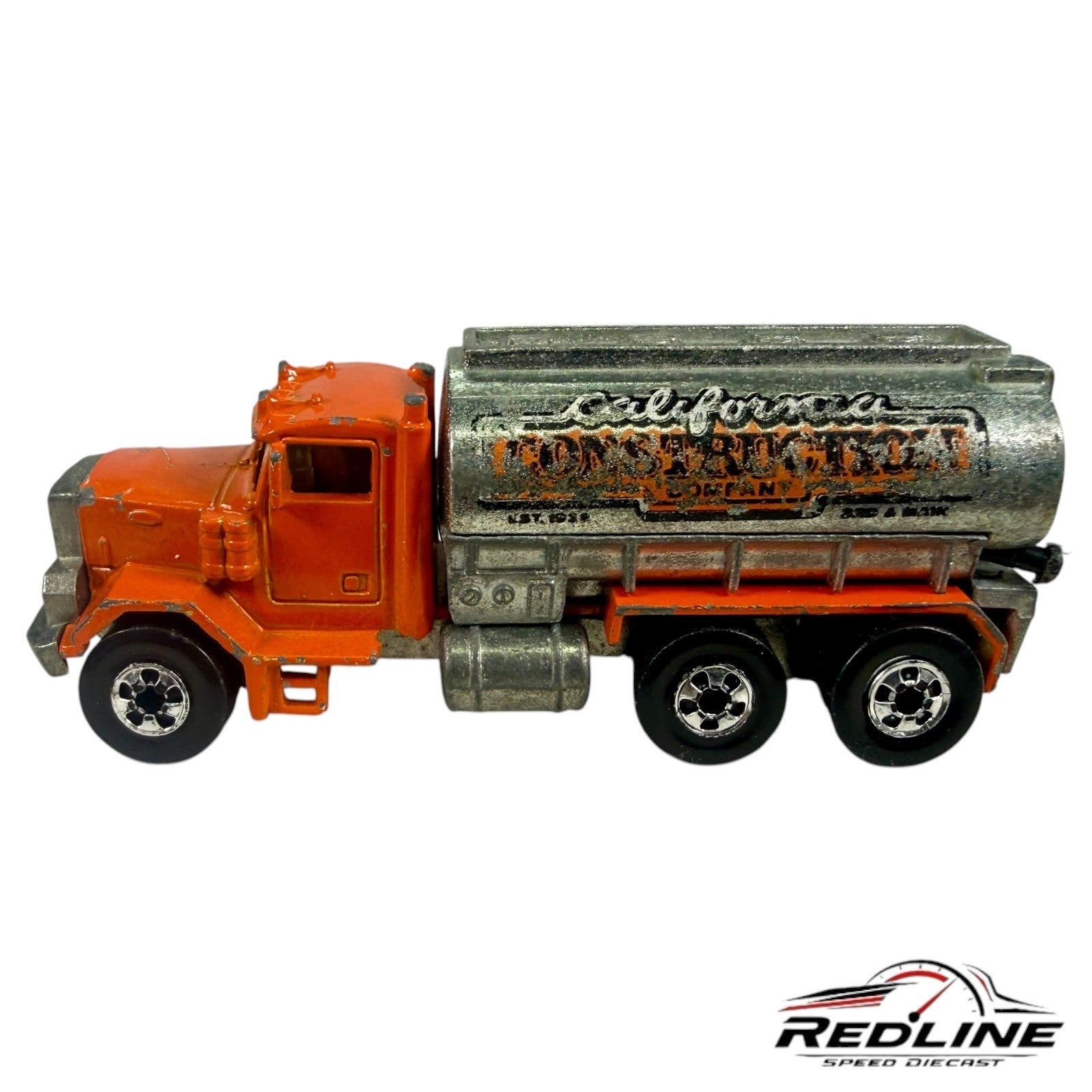 🔥Hot Wheels Vintage Peterbilt Tank Truck California Construction Blackwalls C5