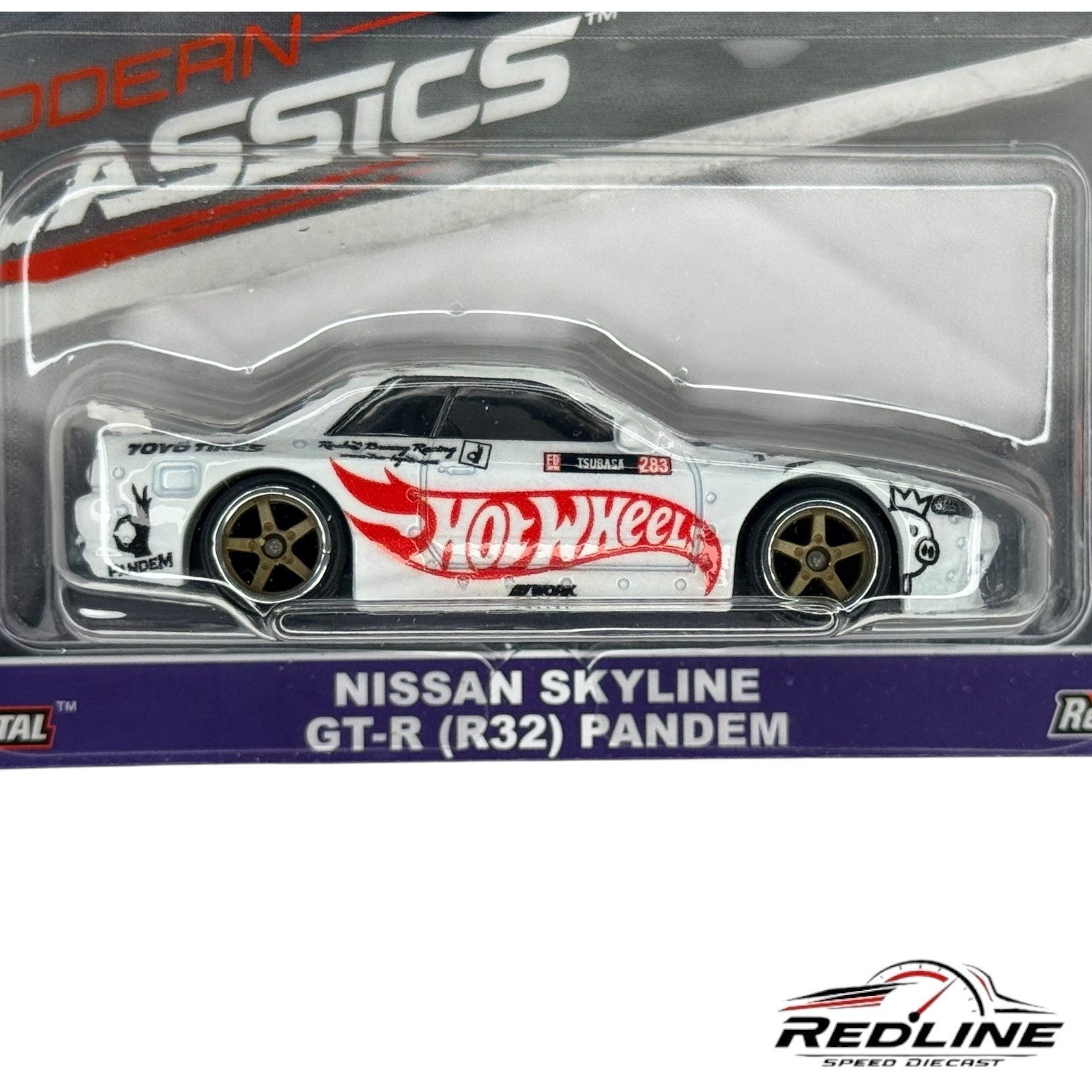 🎌Hot Wheels Premium Modern Classics Nissan Skyline GT-R R32 Pandem White H17 🎌