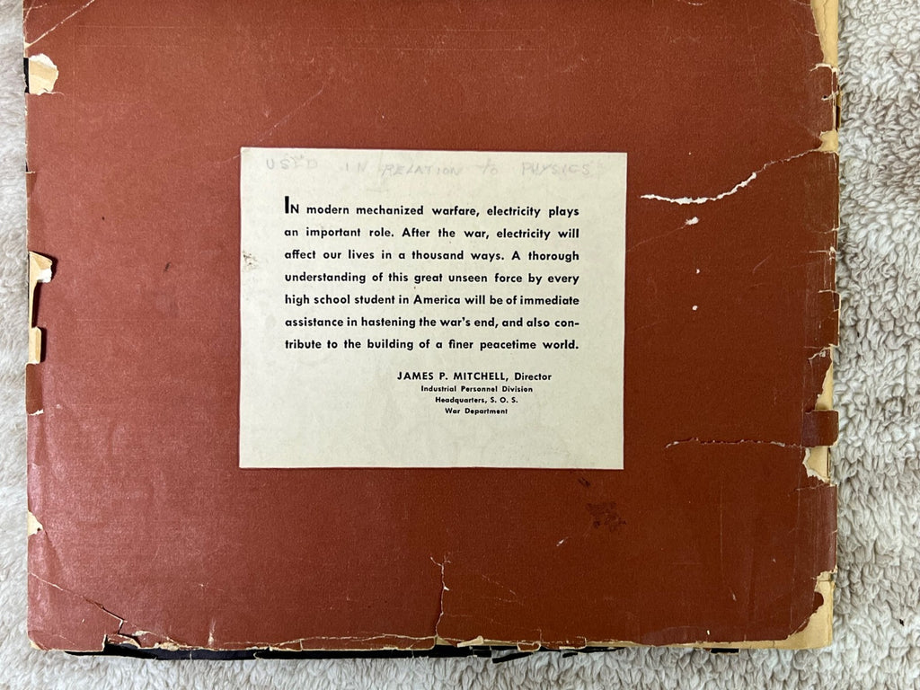 ⚡️⚡️A Course in the Fundamentals of Electricity by Morton Mott-Smith 1943⚡️⚡️
