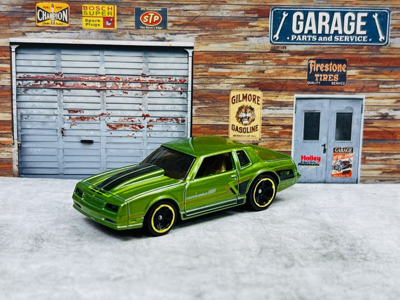 🇺🇸🇺🇸HOT WHEELS '86 Monte Carlo SS GREEN HW Muscle Mania Chevy C18🇺🇸🇺🇸