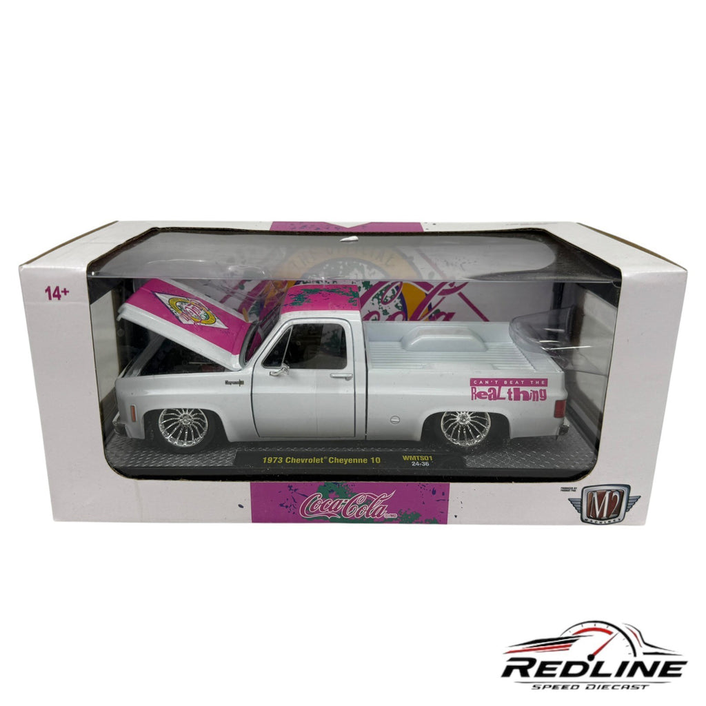 🇺🇸M2 Machines Coca Cola 1973 Chevrolet Cheyenne 10 1:24 D1🇺🇸