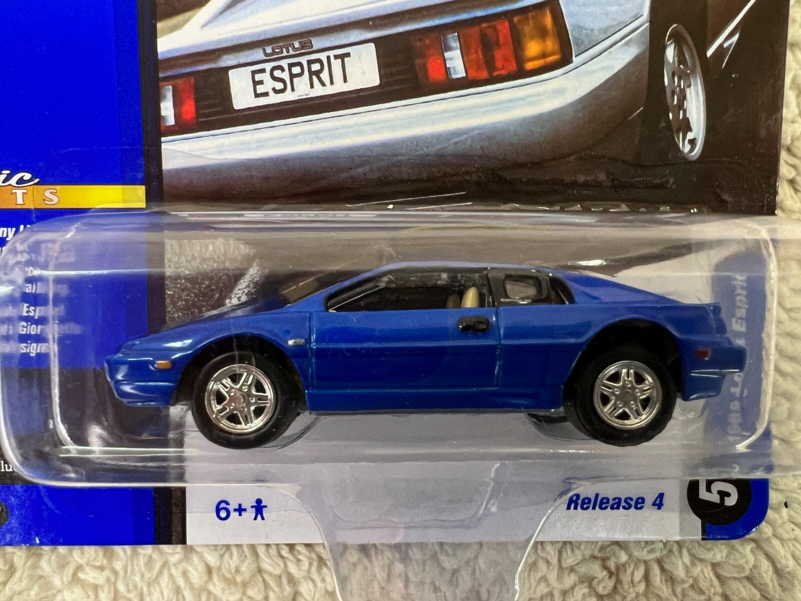 🇬🇧Johnny Lightning  Classic Gold Release 4 1989 Lotus Esprit Pacific Blue HW17
