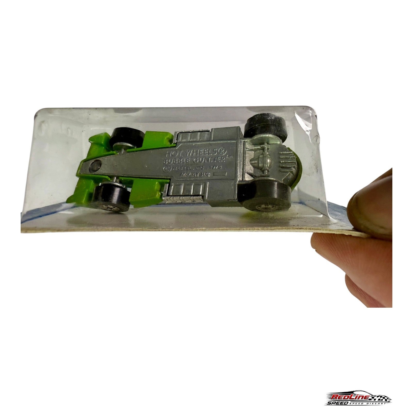 🔥🔥🔥Hot Wheels BlackwallsBubble Gunner Green No. 2511 H31🔥🔥🔥