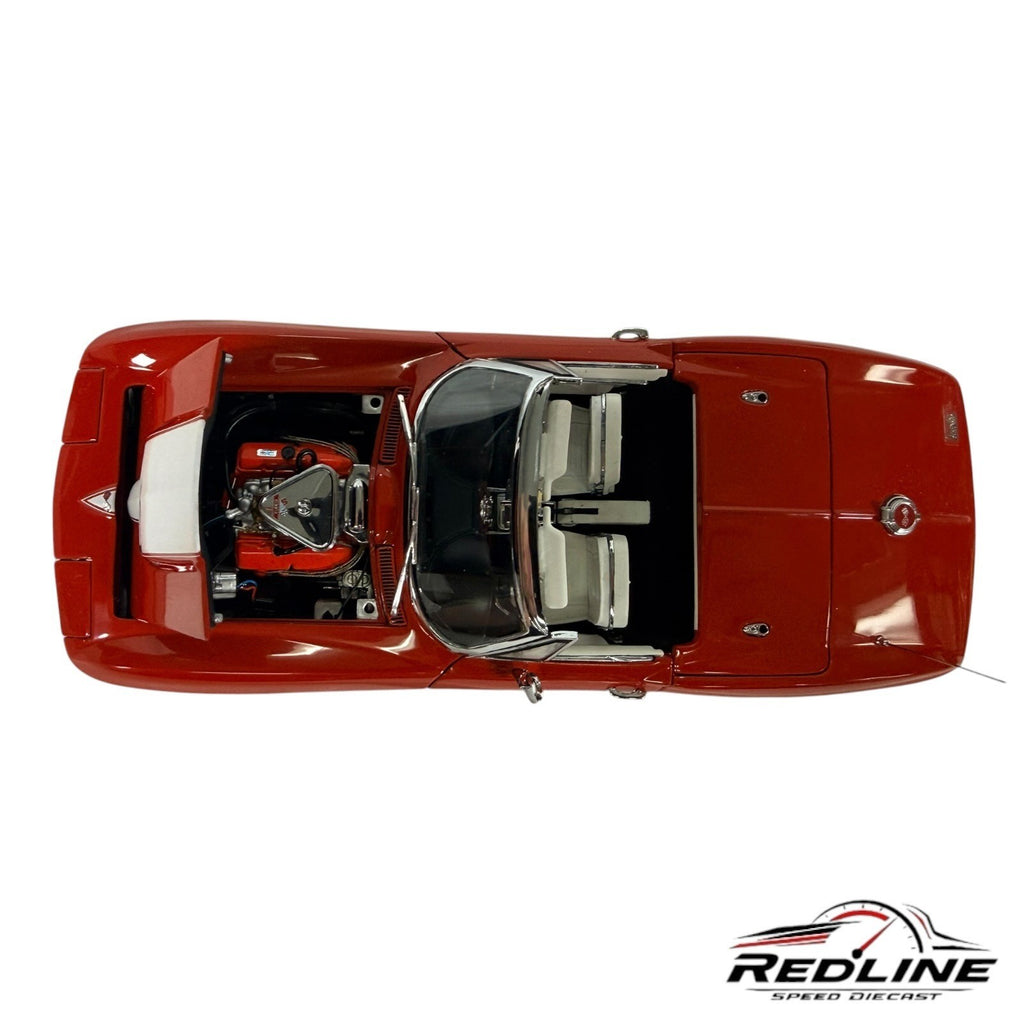 🇺🇸Danbury Mint 1967 Corvette Convertible Red & White 1:24 C2🇺🇸