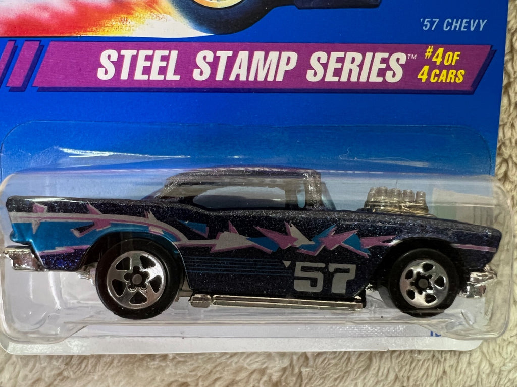 🔥🔥🔥Hot Wheels '57 Chevy Steel Stamp Series 1:64 Scale Diecast Car HW18🔥🔥🔥