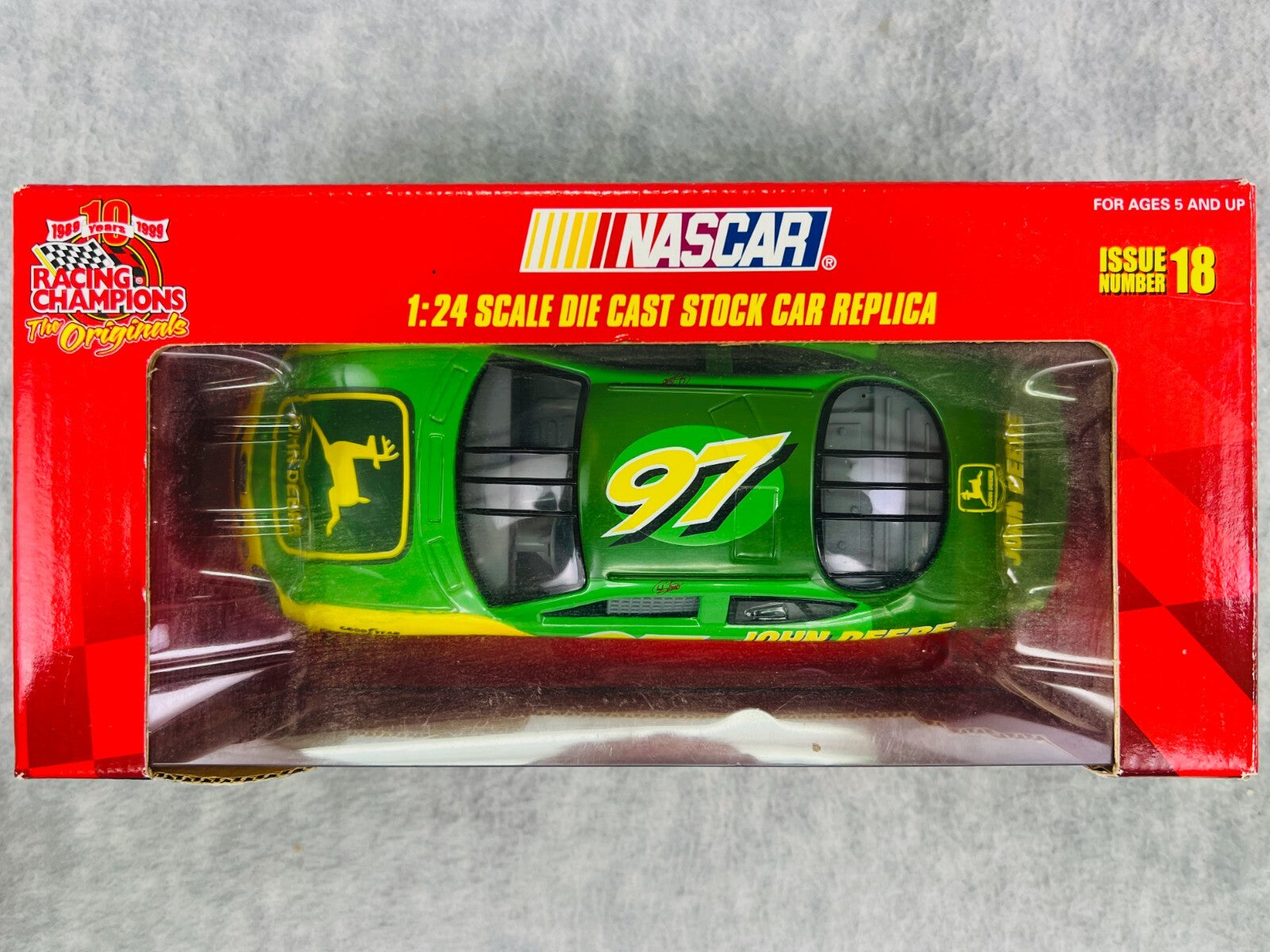 🏁NASCAR Racing Champions 1999 John Deere 1:24 Die Cast Replica Ford Taurus🏁
