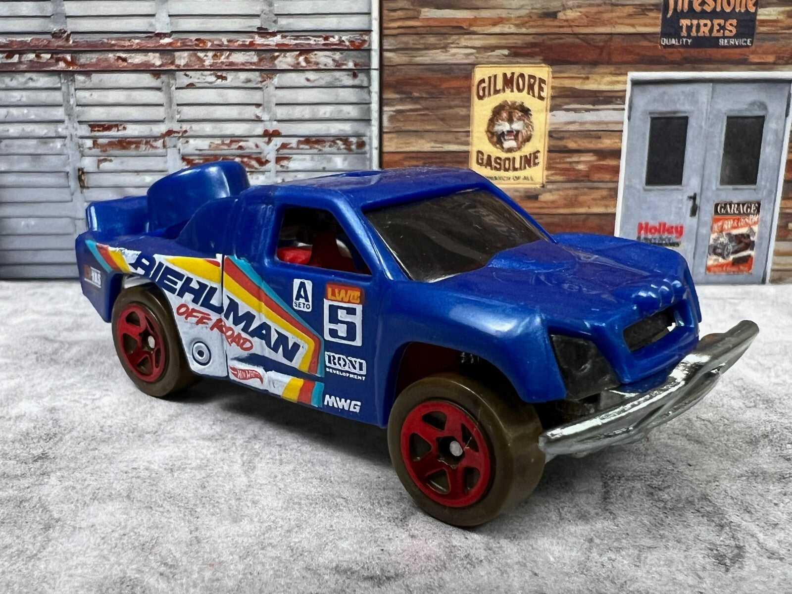 🔥🔥🔥Hot Wheels Vehicle Off Track Blue off Road Biehlman C17🔥🔥🔥