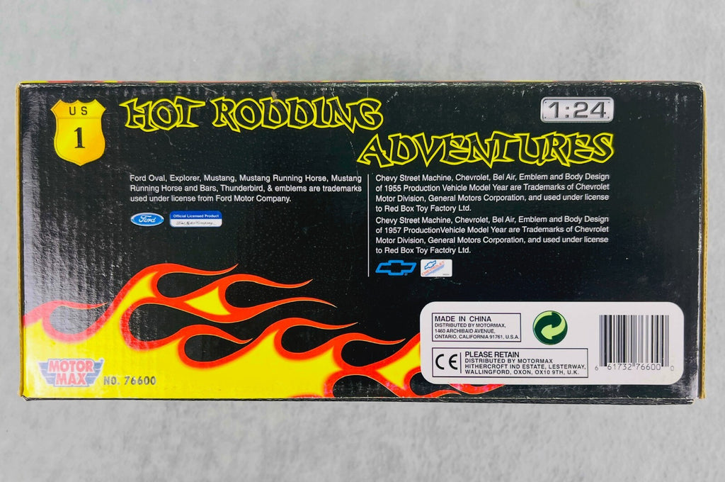 🇺🇸Motor Max Hot Rodding Adventures 57 Chevy 1:24 Scale 1 Of 8,000🇺🇸