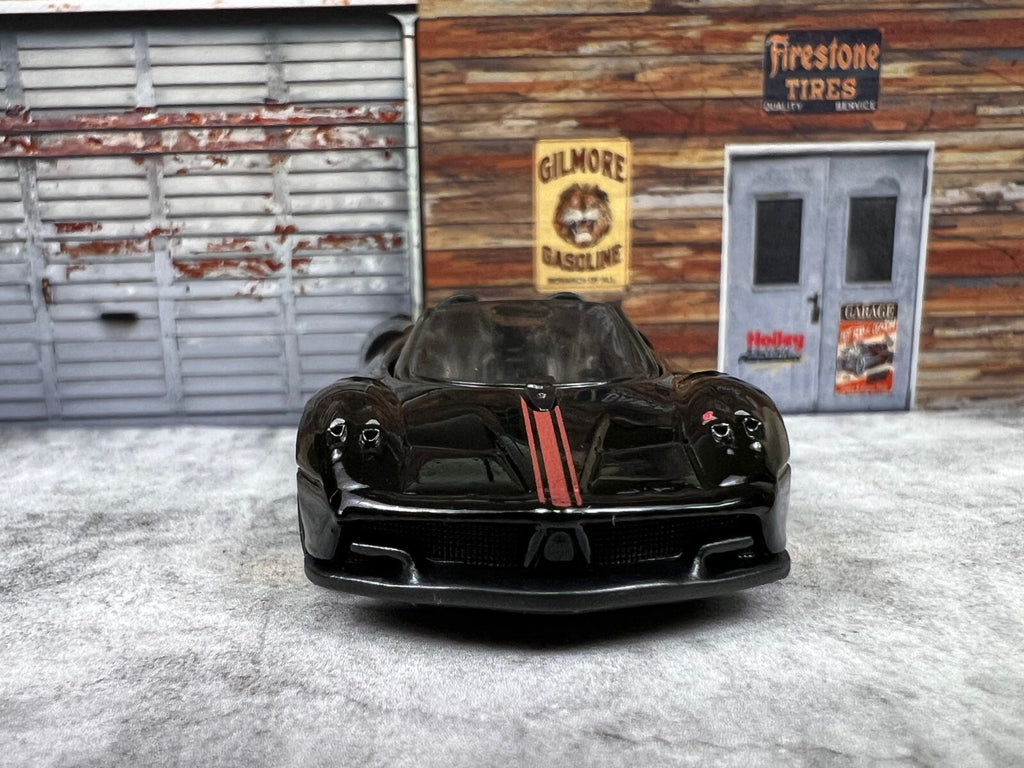 🔥🔥🔥🔥Hot Wheels PAGANI HUAYRA ROADSTER Black HW EXOTICS C11🔥🔥🔥🔥