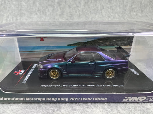 🎌Inno64 Nissan Skyline GT-R R34 International MotorXpo Hong Kong Event Edition