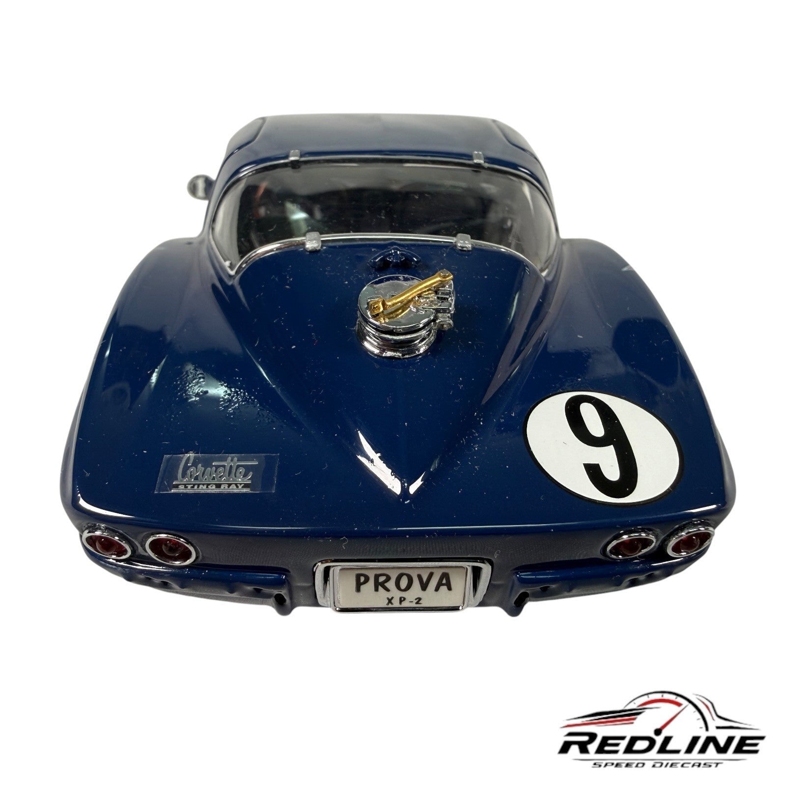 🏁Danbury Mint Chevrolet Corvette Penske Racer Diecast Dark Blue 1:24 C2🏁