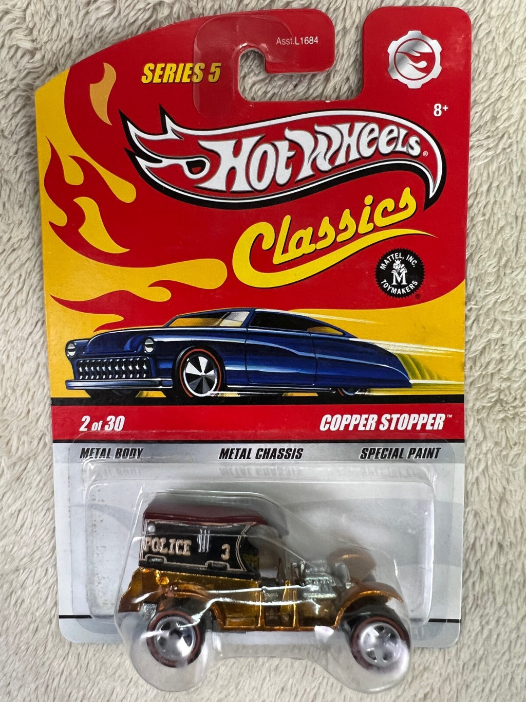 🔥🔥🔥Hot Wheels Classics series 5 Copper stopper Gold Redlines HW13🔥🔥🔥